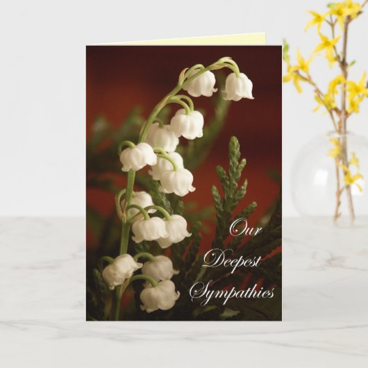 Our Deepest Sympathies Karte (Gelbe Blume)