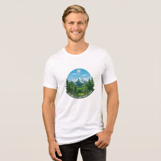Our Earth & Legacy Nature Landscape Eco Awareness Tri-Blend Shirt