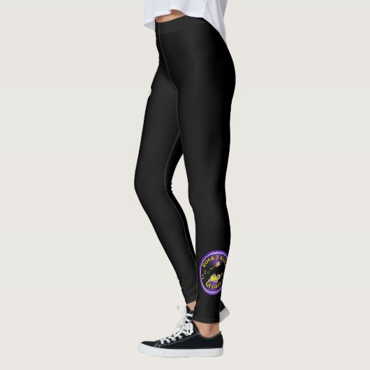 Our "Elvis" leggings in purple (Links)