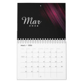 Our Family 2025 Elegant Script Photo Design Kalender (Mär 2026)