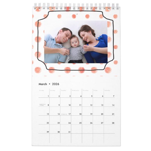 Our Family Customizable Calendar Kalender (Mär 2026)