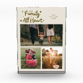 Our Family Is All Heart Cream Fotoblock (Vorderseite)