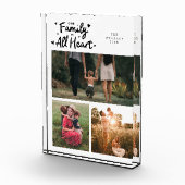 Our Family Is All Heart White Fotoblock (Rechts)