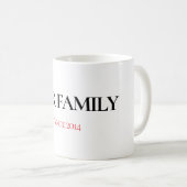Our Family Personalized Mug Kaffeetasse (VorderseiteRechts)