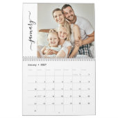 Our Family Photo 12 Month Script Calendar Kalender (Jan 2027)