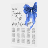 Our Favorite People Bow Wedding Seating Chart Acrylschild (Winkel)