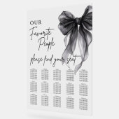 Our Favorite People Bow Wedding Seating Chart Acrylschild (Winkel)