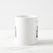 Our First Christmas As Engaged Photo Minimalist Kaffeetasse (Mittel)