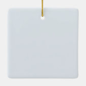 Our First Christmas As Engaged Winter Photo Keramikornament (Rückseite)