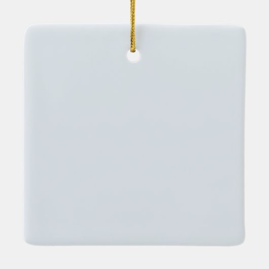 Our First Christmas As Engaged Winter Photo Keramikornament (Rückseite)