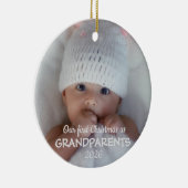 Our First Christmas as Grandparents 2026 Keramik Ornament (Rechts)