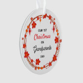 Our First Christmas as Grandparents Ornament (Vorderseite)