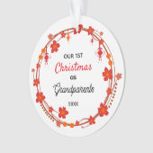 Our First Christmas as Grandparents Ornament (Vorderseite)
