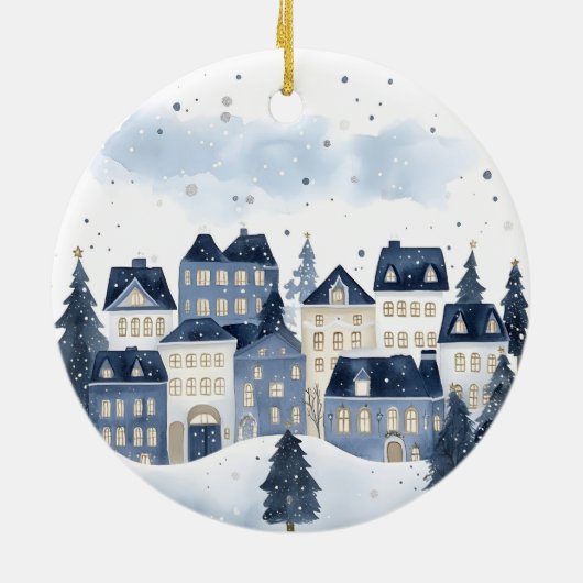 Our first Christmas as Grandparents Village Navy Keramik Ornament (Hinten)