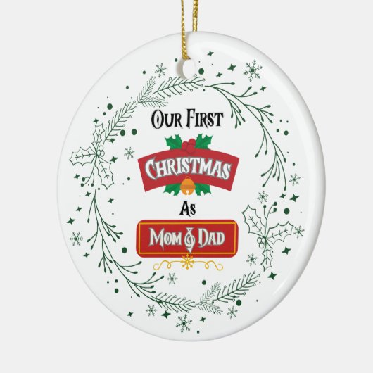 Our First Christmas as Mom & Dad Ornament (Links)