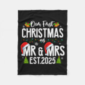 Our First Christmas As Mr & Mrs 2025 Married C Fleecedecke (Vorderseite)