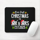 Our First Christmas As Mr &amp; Mrs 2025 Married C Mousepad (Mit Mouse)
