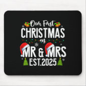 Our First Christmas As Mr & Mrs 2025 Married C Mousepad (Vorne)