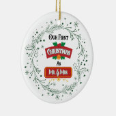 Our First Christmas as Mr. & Mrs. Ornament (Rechts)