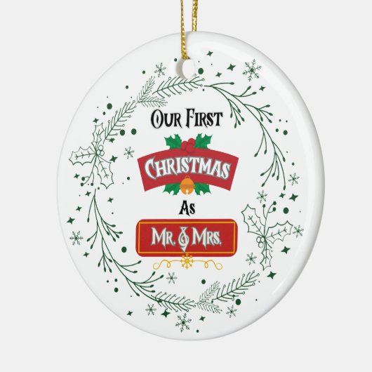 Our First Christmas as Mr. & Mrs. Ornament (Links)