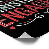 Our First Christmas Engaged 2024 Couples Pajamas C Poster (Ecke)