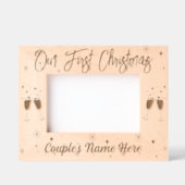 Our First Christmas Geätzte Rahmen (Vorderseite)