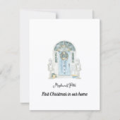 Our First Christmas in Our New Home Card (Vorderseite)