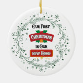 Our First Christmas in Our New Home Ornament (Hinten)