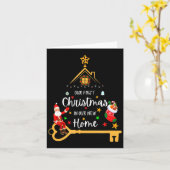 Our First Christmas In Our New Home Xmas Karte (Gelbe Blume)