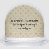 Our First Christmas in the Circle of Love Schneekugeln (Rückseite)