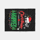 Our First Christmas Married Newlywed Mr And Mrs Fleecedecke (Vorderseite (Horizontal))