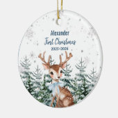 Our First Christmas | Personalized Holiday Keepsak Keramik Ornament (Links)