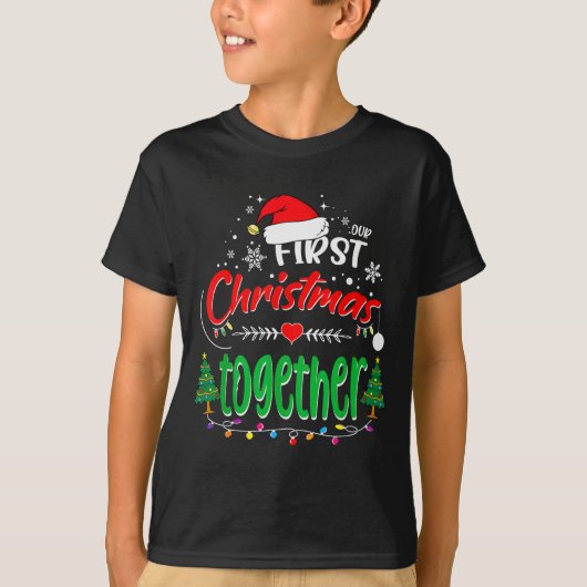 Our First Christmas Together 2021 1st Christmas T-Shirt (Vorderseite)