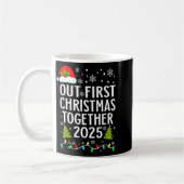 Our First Christmas Together 2025 Matching Christm Kaffeetasse (Links)