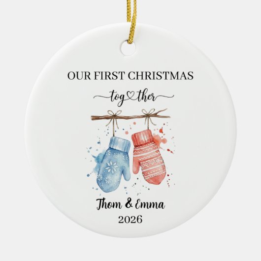 Our First Christmas Together Married Ornament (Vorne)