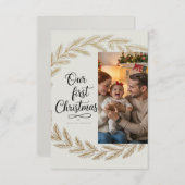 Our First Christmas Together – Personalized Dankeskarte (Vorne/Hinten)