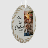 Our First Christmas Together – Personalized Ornament (Vorderseite)