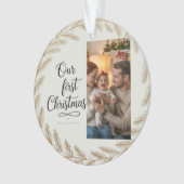 Our First Christmas Together – Personalized Ornament (Vorderseite)