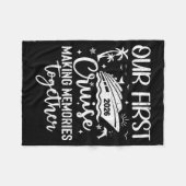 Our First Cruise 2026 Together Family Trip Matchin Fleecedecke (Vorderseite (Horizontal))