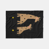 Our First Father's Day 2026, Funny Giraffe Gift Da Fleecedecke (Vorderseite (Horizontal))