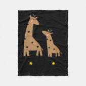 Our First Father's Day 2026, Funny Giraffe Gift Da Fleecedecke (Vorderseite)