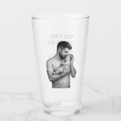 Our First Fathers Day Custom Photo Fist Bump Glas (Rückseite)