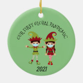 Our first Global Pandemic Elf 2020 Keramik Ornament (Hinten)