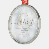 Our First Global Pandemic Holiday Winter Snowflake Ornament Aus Metall (Links)