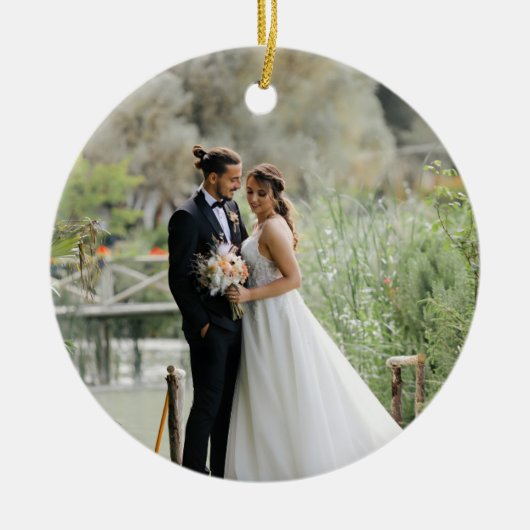 Our First Married Christmas Ornament | Newlywed (Vorne)