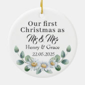 Our First Married Christmas Ornament | Newlywed (Hinten)