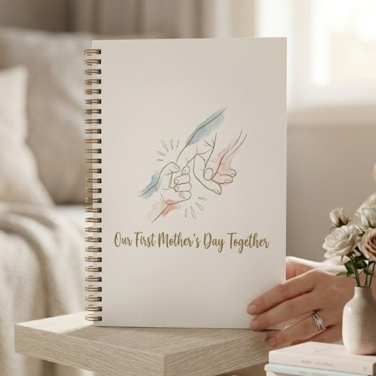 Our First Mother's Day Together Notebook - Minimal Notizblock