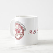 Our First Valentine Love Birds Custom Initial Mug Kaffeetasse (Vorderseite Links)