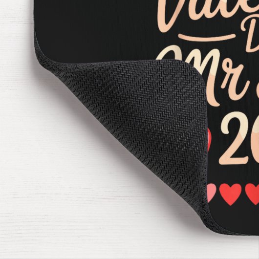 Our First Valentines As Mr And Mrs 2026 Mousepad (Ecke)