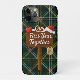 Our First Year Together 2025 Wooden Sign Case-Mate iPhone Hülle